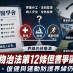 108年物治法第12條但書爭議延燒至今 醫療、復健與運動防護界線仍待釐清