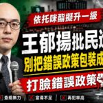 依托咪酯擬升一級　王郁揚批民進黨:別把錯誤政策包裝成重拳出擊