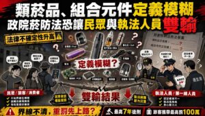 類菸品、組合元件定義模糊 政院菸防法恐讓民眾與執法人員雙輸