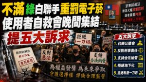 不滿綠白合重罰電子菸　使用者自救會晚間集結提五大訴求