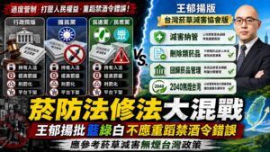 菸防法修法大混戰　王郁揚批藍綠白不應重蹈禁酒令錯誤 應參考菸草減害無煙台灣政策