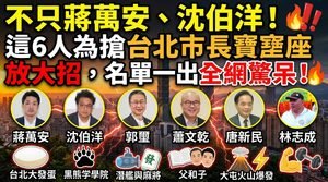 不只蔣萬安、沈伯洋！這6人為搶台北市長寶座放大招，名單一出全網驚呆！